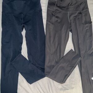 Black and Gray Leggings Set